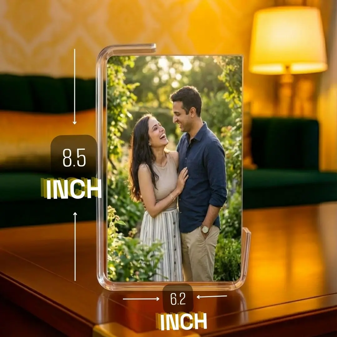 Luxurious Custom Acrylic Photo Frame with Acrylic Stand - Image 5
