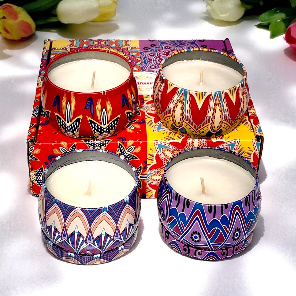 18 Eco-Friendly Lwmongrass Soy Candle Set Of 4