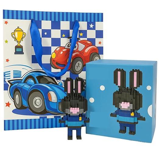 Tresneria Return Gift Set with 3D Gift Bag and DIY Judy Hopps Character Kit | Ages 7+ | Birthday Party | Party Favours