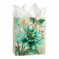 Floral Print Gift Bags for Women – Reusable Paper Shopping & Party Bags with Rope Handle