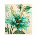 Green Petal Charm Bag