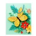 Sunshine Yellow Butterfly Bloom