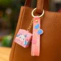 Pink Cube Keychain