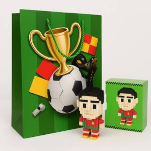 Tresneria Return Gift Set with 3D Gift Bag and DIY Ronaldo Character Kit | Ages 7+ | Birthday Party | Party Favours