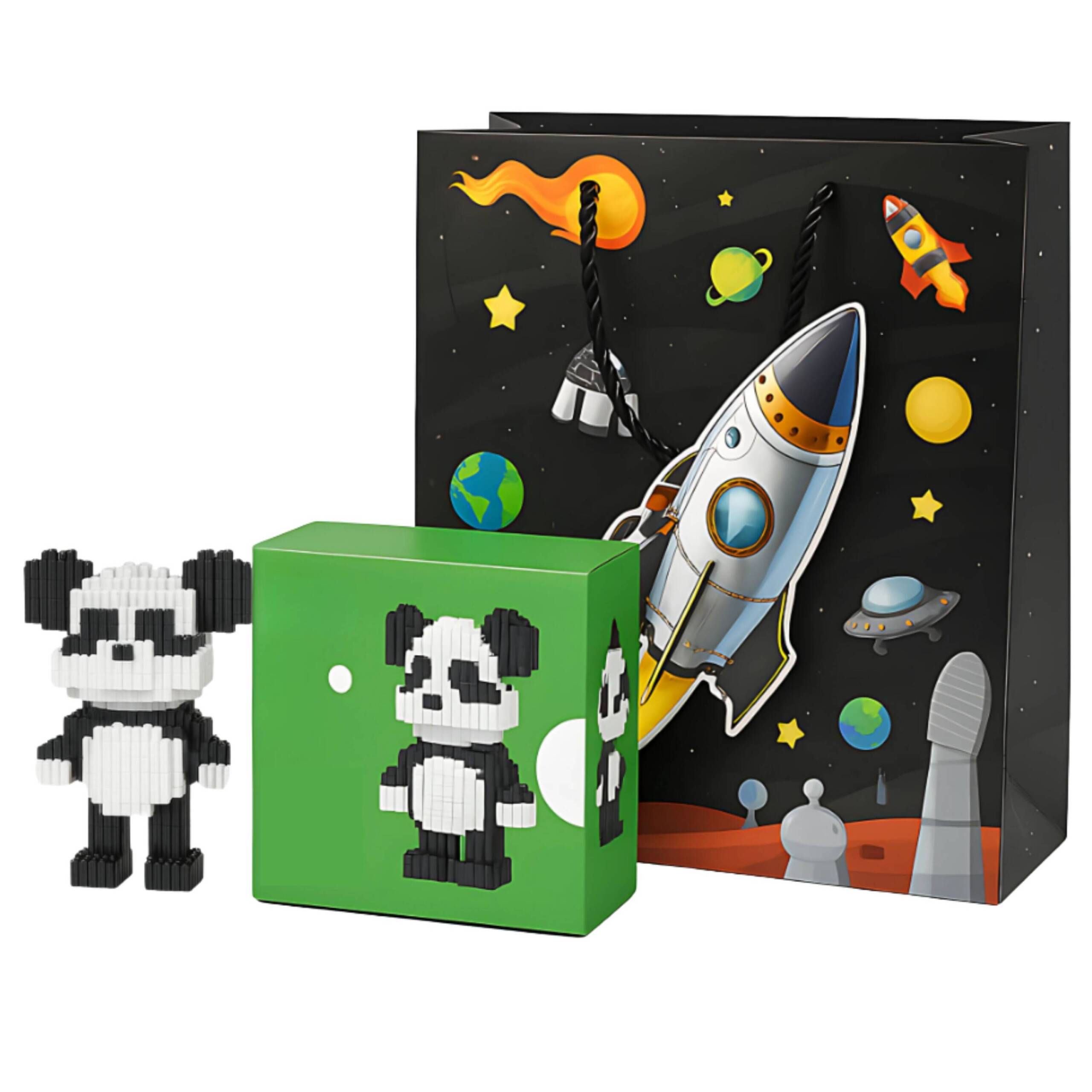 Tresneria Return Gift Set with 3D Gift Bag and DIY Panda Character Kit | Ages 7+ | Birthday Party | Party Favours